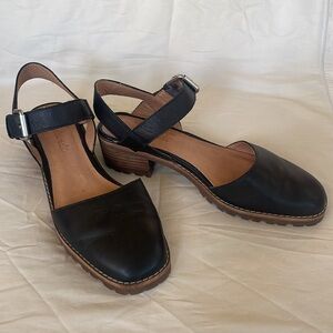 MADEWELL THE CLAUDIE LUGSOLE MARYJANE SZ 6.5 BLACK LEATHER